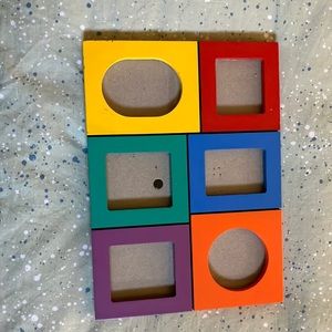 90s geometric photo frame